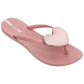 Ipanema Maxi Heart Flip Flops Dam Rosa Sverige QW7163459